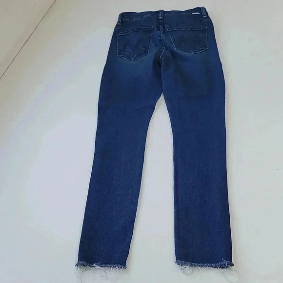 Mother High Waisted Looker Ankle Fray Jeans in Tongue and Chic Skinny Leg Sz 23 - Picture 12 of 14